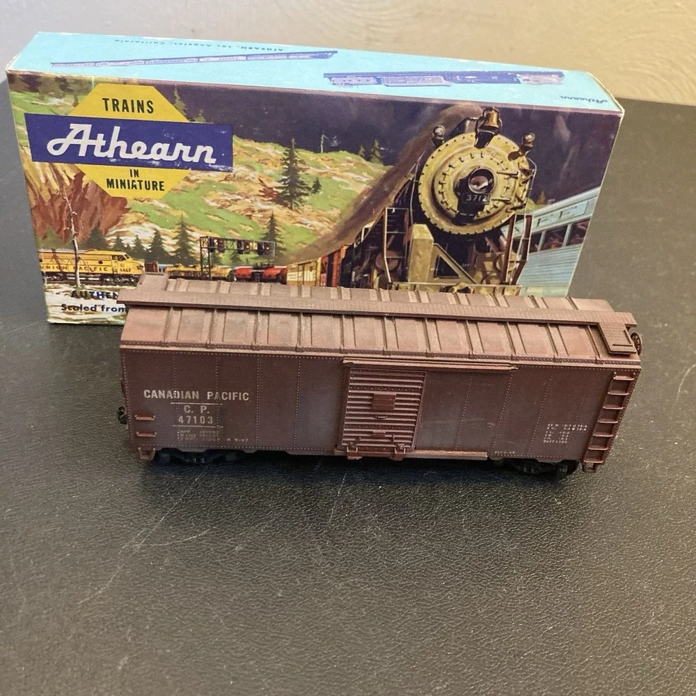 HO Scale Canadian Pacific‎ CP 47103 Box Car Train Railway Single Door Weathered